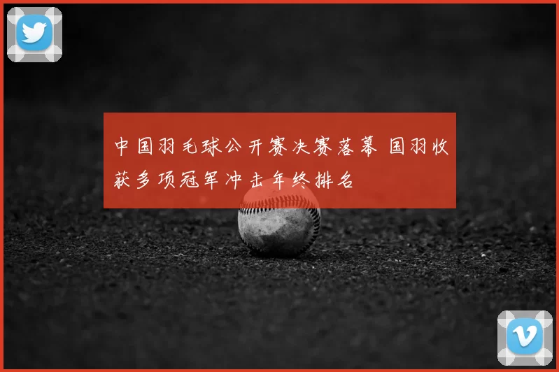 中国羽毛球公开赛决赛落幕 国羽收获多项冠军冲击年终排名